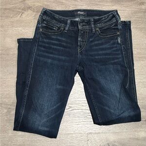 Silver Jeans Dark Indigo Women's Skinny Jeans